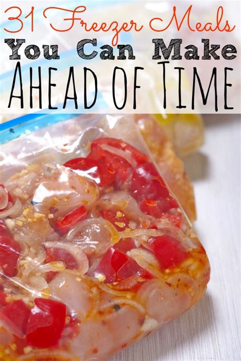 31 Freezer Meals You Can Make Ahead Of Time