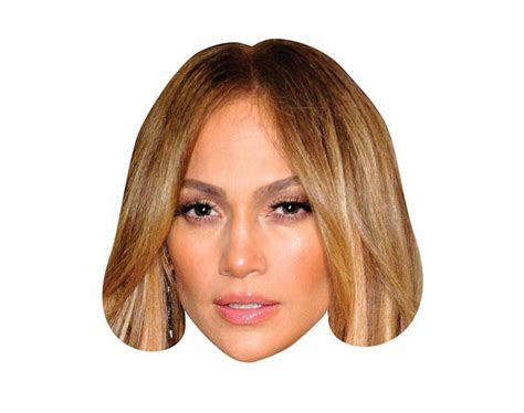 Jennifer Lopez Vip Celebrity Cardboard Cutout Face Mask