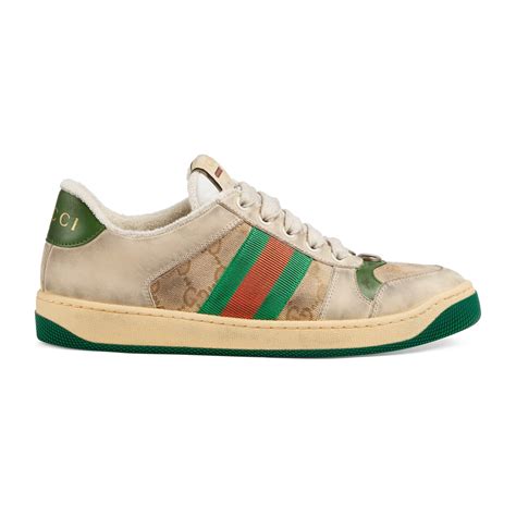 Gucci Screener Leather Sneaker In White Lyst