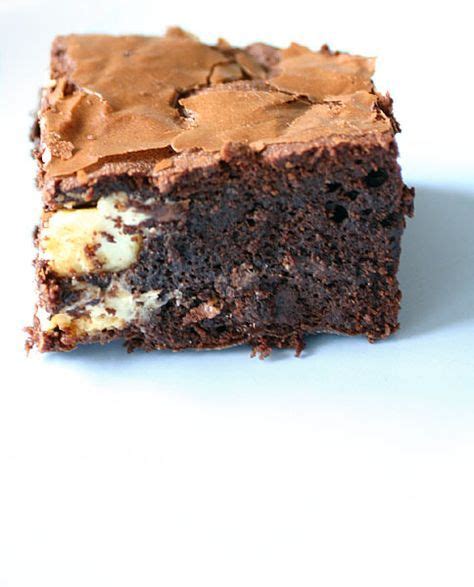 Brownie met witte chocolade stukjes