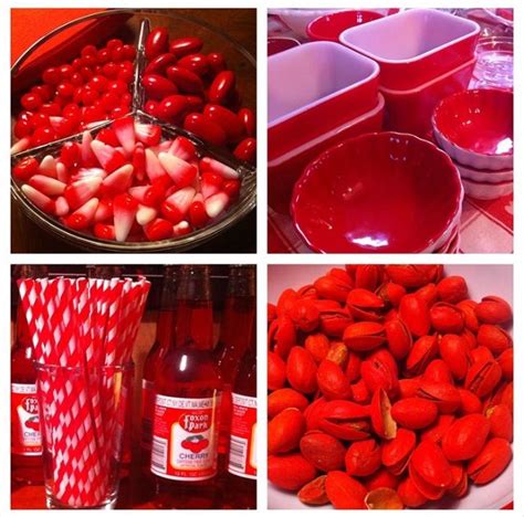 Red Snacks Red Snacks Snacks Party Planning