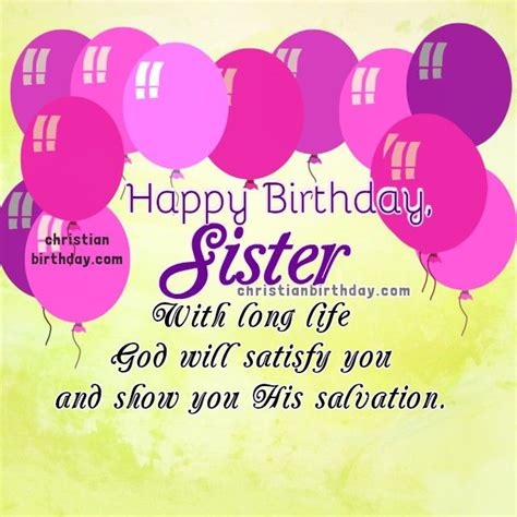 Christian Birthday Cards For My Sister Happy Birthday Spiritual