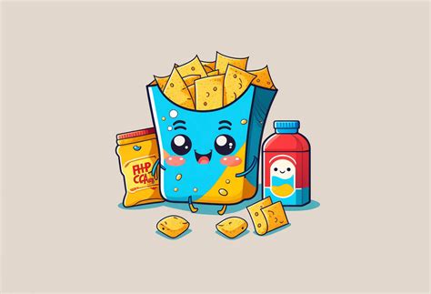 chips kawaii graphic graphic by poster boutique · creative fabrica