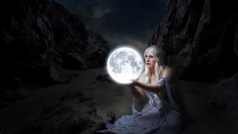 The Lady Of The Moon By Genivaldosouza On Deviantart