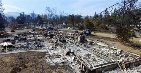 California Wildfire Evacuees Return Home Find Charred Ruins The