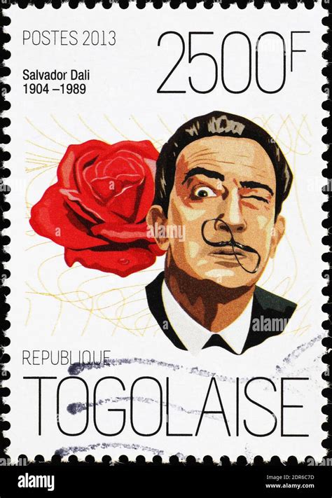Salvador Dalì On Postage Stamp Of Togo Stock Photo Alamy