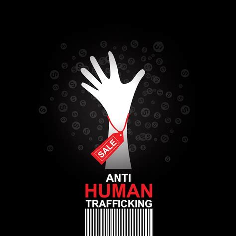 premium vector stop human trafficking concept human sale