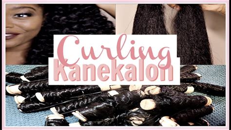 How To Curl Kanekalon Hair Youtube
