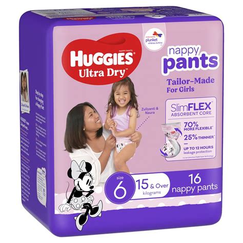 Buy Huggies Ultra Dry Nappy Pants Junior Girl 16 Pack Online At Chemist