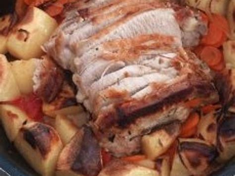 Rôti de porc et légumes en cocotte Recette de Rôti de porc et légumes en cocotte Marmiton
