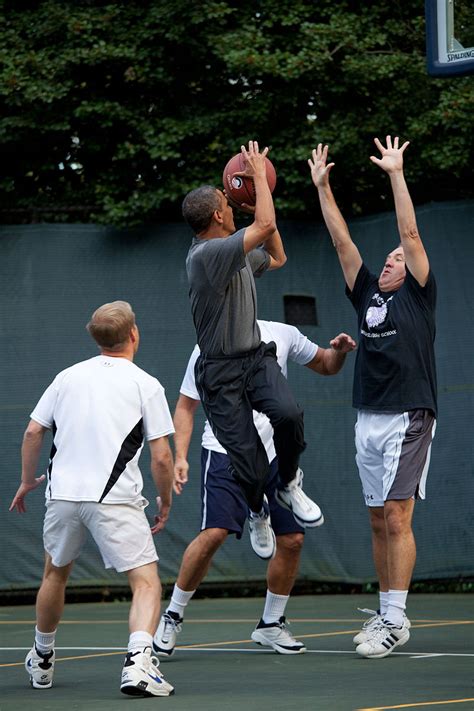 Filebarack Obama Playing Basketball With Members Of Congress And