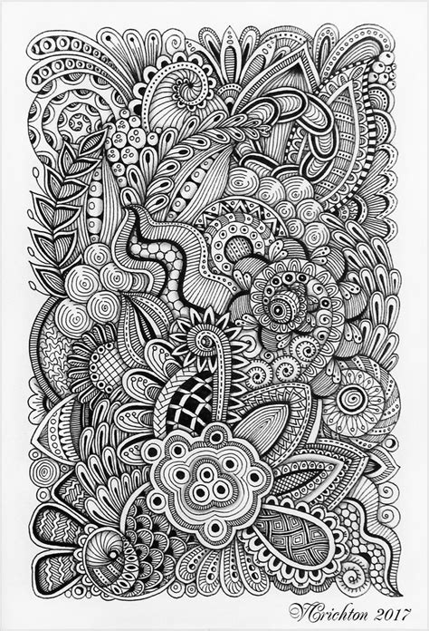 Instant Download Coloring Page Spiderart Print Zentangle Etsy Artofit