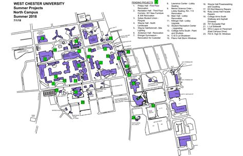 West Chester University Campus Map World Map