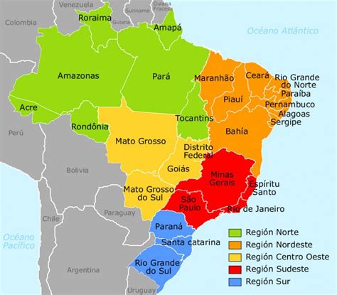 Estados Y Capitales De Brasil El Ling Stico