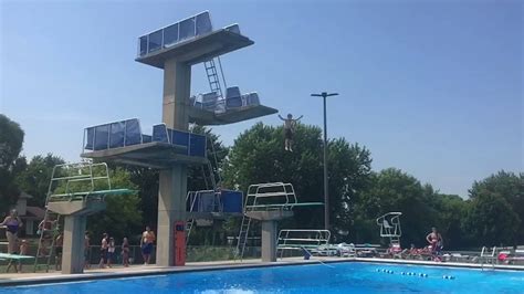Meineke Pool Schaumburg Il 10 Meter Diving Platform Andrew Matt And