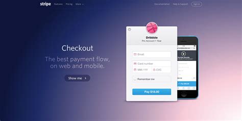Stripe Checkout | InspirationLove | Website header design, Graphic