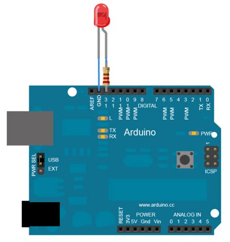 Arduino 1 2 Allumer et éteindre une led Wiki du ThiLab