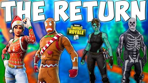 There is no telling whether epic will add them or a style popular youtube i talk fortnite uploaded a video with the rarest item shop items in 2021. A VERY SAD DAY FOR OG PLAYERS in Fortnite Battle Royale (Holiday Skins Returning) - YouTube