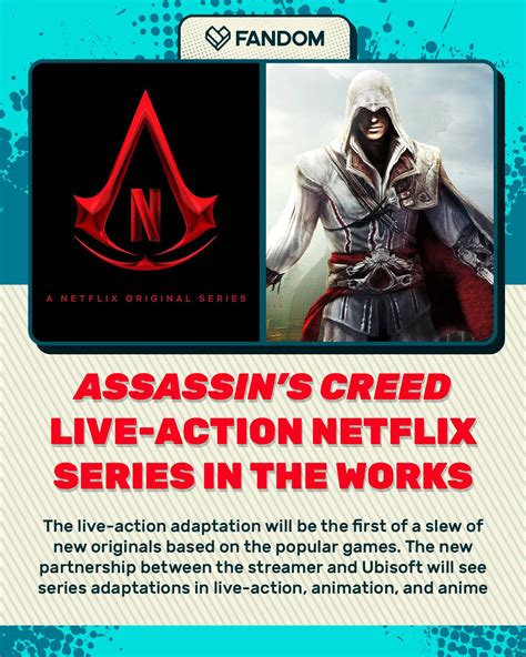 Assassins Creed Ubisoft Netflix Tv Live Action Animation Anime Gaming
