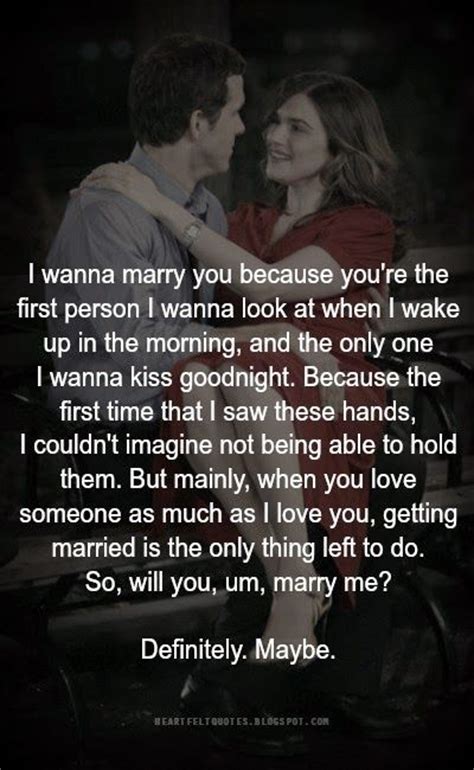 Unique quotes about kissing with cute images. Love Quotes For Him & For Her :So, will you, um, marry me ...