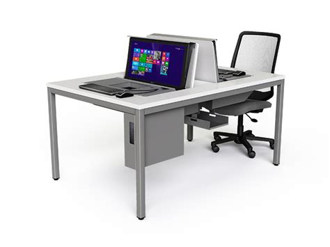 Your desk bears witness to your task mastery every day. Flip Top computer screen desk with Flip up PC monitor | zioxi