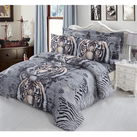 3d Tiger Bedding Set Animal Leopard Print Duvet Cover Set Bed Sheets