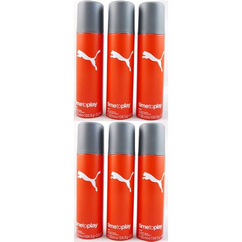 Puma Time To Play Man Men 6 X 150 Ml Deospray Deodorant Spray Bei Riemax