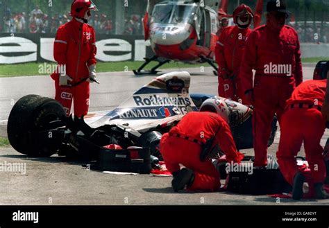 La Formule Un Accident Dayrton Senna Banque Dimages Photo Stock