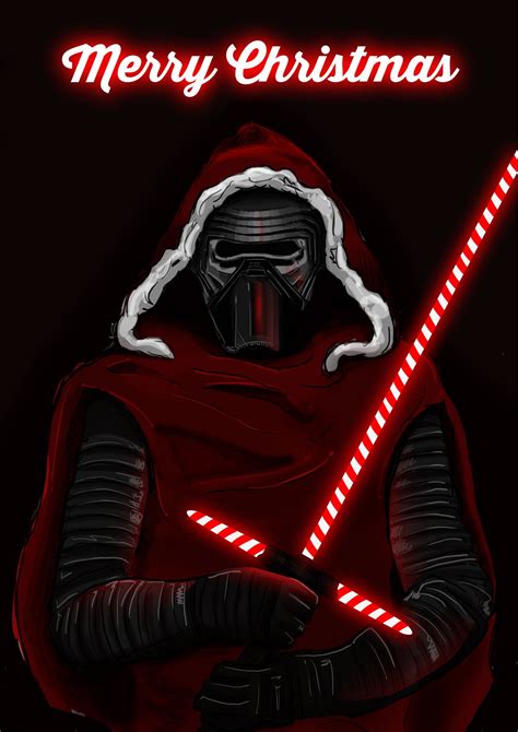 Kylo Ren Merry Christmas Star Wars Pictures Star Wars Poster Star