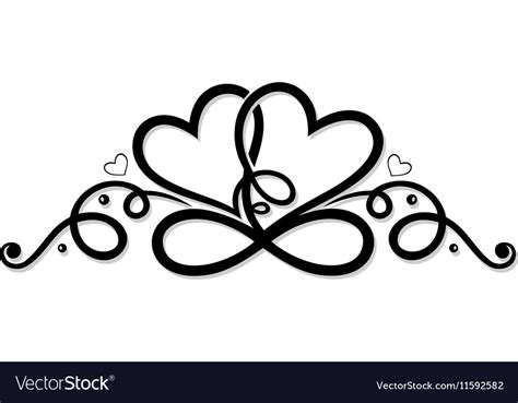 Double Heart Infinity Symbol Svg