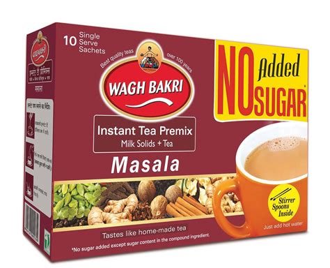 Wagh Bakri Masala Instant Tea Premix Masala No Added Suger 80g
