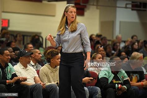 Head Coach Katie Smith Of The New York Liberty Looks On Against The