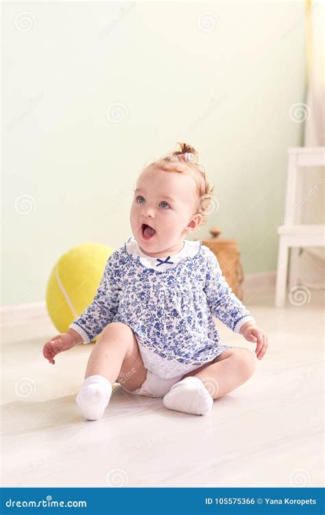 Portrait Of A Little Baby Emotions Stock Photo Image Of Happiness