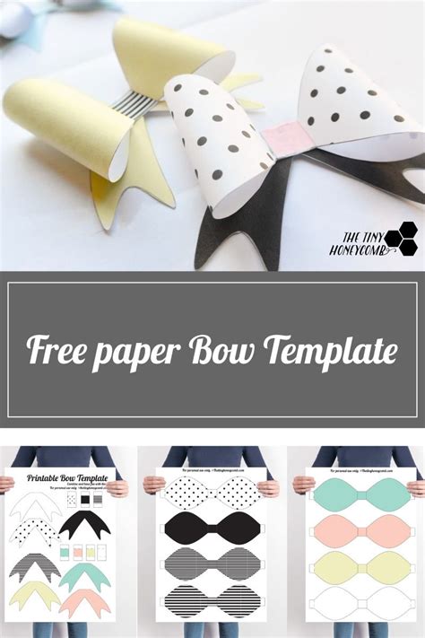 diy printable paper bow  template diy gift wrap