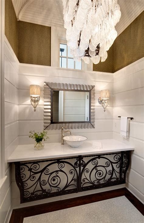 Elegant Bathroom Decorating Ideas With Amazing Wrought Iron Designs