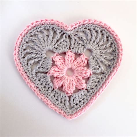 Crochet Pattern Part 1 Heart In Bloom Motif Instant Etsy Australia