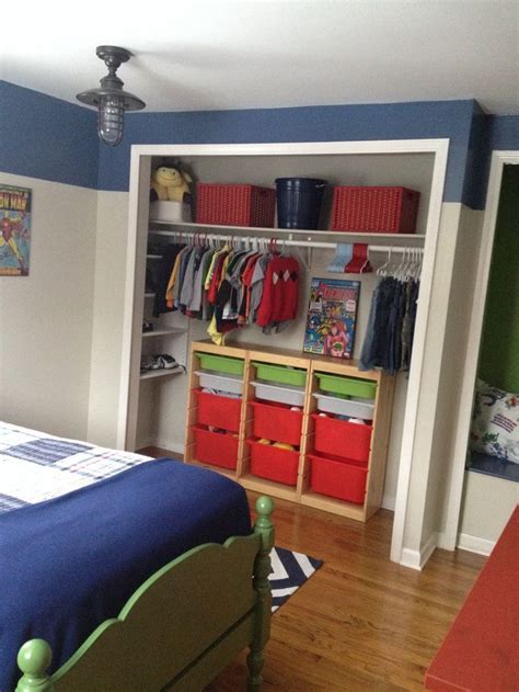 Decorating small spaces on a budget tween room decor teen. Little boy's bedroom closet. When you're clean and ...