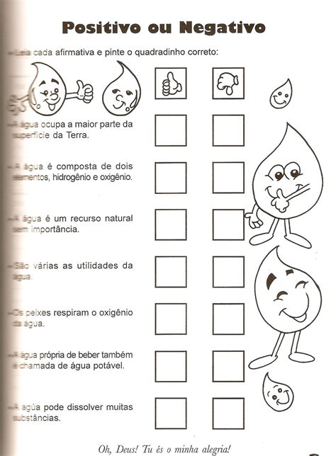 Atividade Sobre O Dia Da Agua 2 Ano