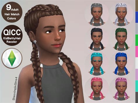 The Sims Resource Kid Betty Hair Recolor