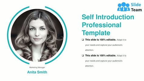 Self Introduction Professional Template Sample Presentation Ppt Youtube
