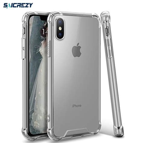 For IPhone XS MAX XR X Case Crystal Clear Cover Shock Absorption With