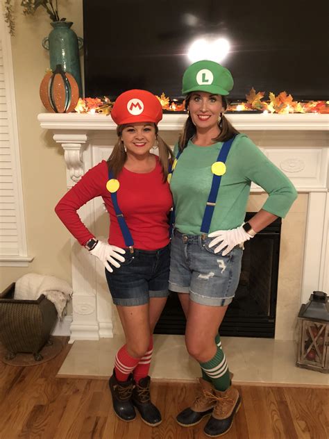 Mario And Luigi Diy Costume Luigi Halloween Costume Mario Costume Mario And Luigi Halloween