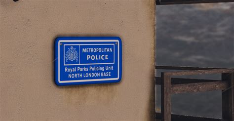 Metropolitan Police Royal Parks Policing Sign Gta5