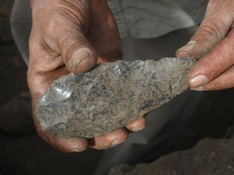 Obsidian Biface Recovered From A Site Along The Tule River Tulare