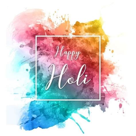 Happy Holi 2018 Splatter Watercolor Happy Holi Holi Creative Background