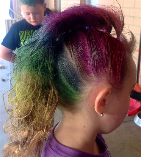 Crazy Hair Day Rainbow Mohawk My Little Pony Rainbow Mane Wacky