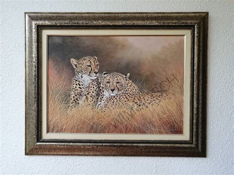 Cheetah Twins Painting By Wim Kosch Saatchi Art