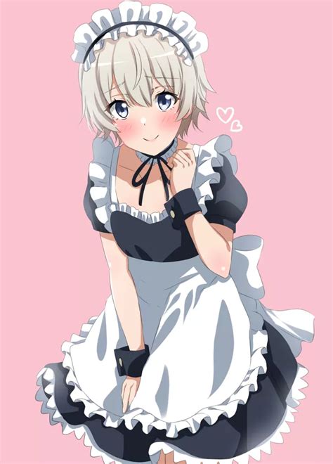 Totsuka Saika Maid Outfit Nudes By ChronosNumbers