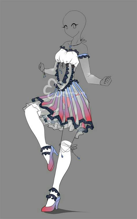 Anime Fantasy Clothes Design Outfit Design 312 Closed By