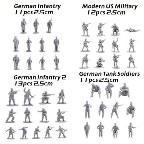 4d 1 72 Ww2 German Army Soldiers Model 2 5cm Plastic Static Military Model Toy Lazada Ph